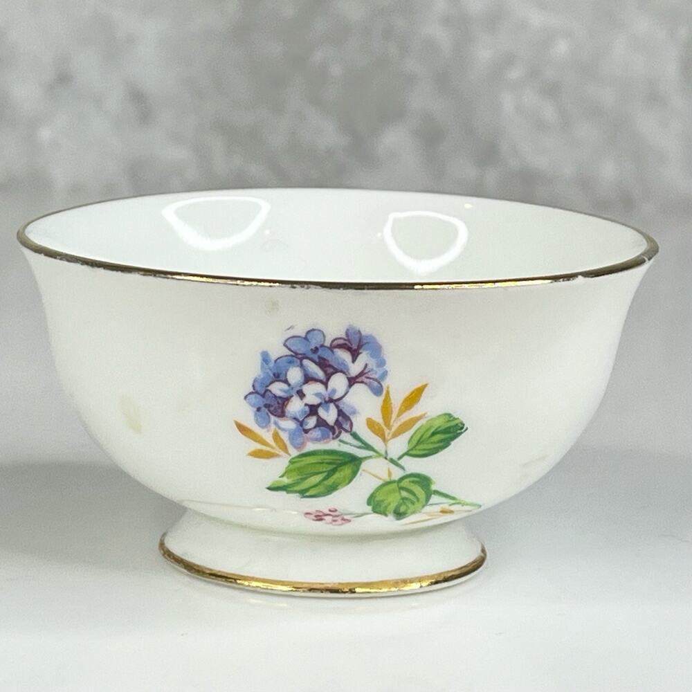 Jason Porcelain Sugar Bowl Open Bone China Floral Pedestal Flower Dish England